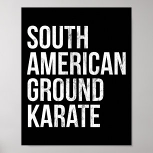 Poster Bjj Brésilien Jiu Jitsu Sud-Américain Ground Kara