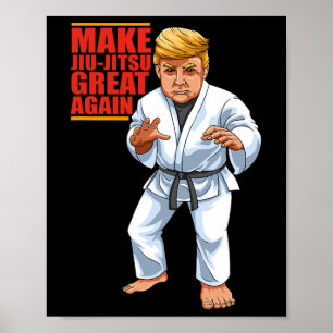 Poster Bjj - Fonds Brésilien Jiu Jitsu Et Cadeaux Grapplé