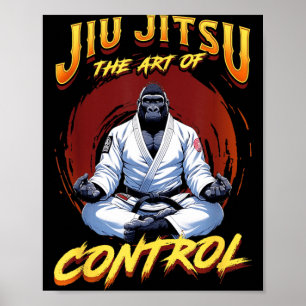 Poster BJJ l'art du contrôle - Big Grappling Jiu Jitsu