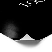 Poster Black 100th Birthday Welcome (Coin)