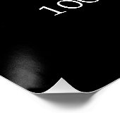 Poster Black 100th Birthday Welcome (Coin)