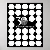 Black 30 Raisons Nous Vous Aimons Anniversaire Sou