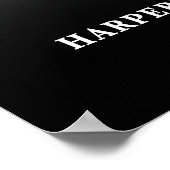 Poster Black 40th Birthday Party Welcome Sign (Coin)