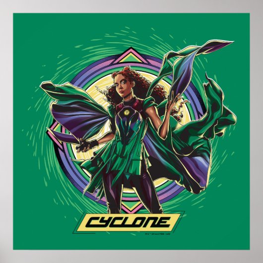 Poster Black Adam | Graphique de caractères de cyclone (Devant)