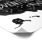 Poster Black Adventure Attend US Map Kids Room Decor (Coin)