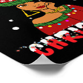 Poster Black African American Joyeux Noël Melanin Wom (Coin)