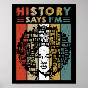 Poster Black Afro Woman