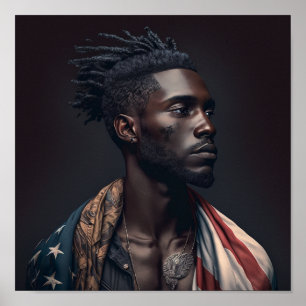 Poster 'Black American Male'