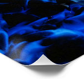 Poster Black And Blue Glass Abstract (Coin)
