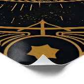 Poster Black and Gold Art Deco Backdrop (Coin)