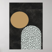 Black and Gold Modern Abstrait