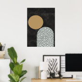 Poster Black and Gold Modern Abstrait (Bureau à domicile)