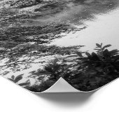 Poster Black and white, cool, unique nature et lake (Coin)