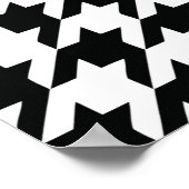 Poster Black and White Houdstooth Pattern (Coin)
