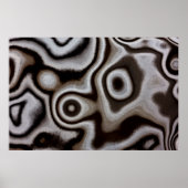 Poster Black and white Jasper stone (Devant)
