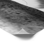 Poster Black and white modern horse eye (Coin)