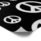 Poster Black and White Peace Signs (Coin)