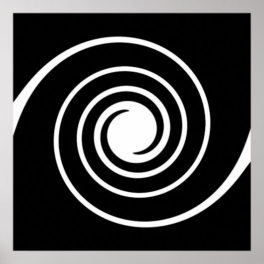 Poster Black and White Twist. (Devant)