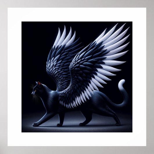 Poster Black Angel Chat photo prise (Devant)