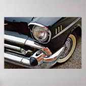 Poster Black Bel Air Classic Vintage Voiture Fender (Devant)
