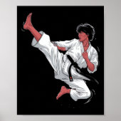 Poster Black Belt Karate Fighter (Devant)