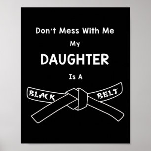 Poster Black Belt Karate Shirt Comt Hapkido Martial Arts