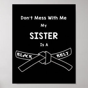 Poster Black Belt Karate Shirt Comt Hapkido Martial Arts
