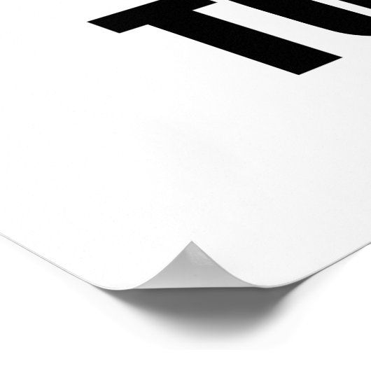 Poster Black Belt Refusal (Coin)