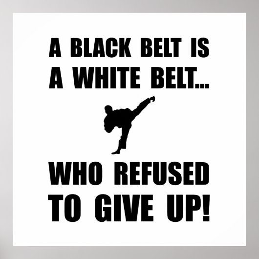 Poster Black Belt Refusal (Devant)