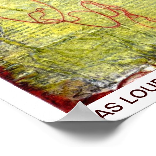 Poster Black Bird Stop Light LOUD (Coin)