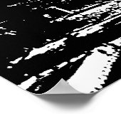 Poster Black Blanc Vintage Tour Eiffel Paris Voyage (Coin)