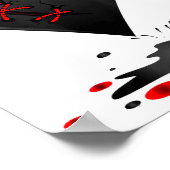 Poster Black Bleeding Cut Open Broken Heart Goth Valentin (Coin)