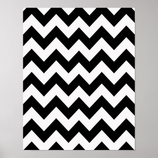 Poster Black Bold Chevron (Devant)