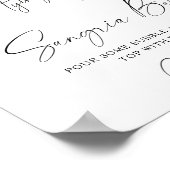 Poster Black Bow Bride barre de sangria (Coin)