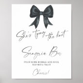 Poster Black Bow Bride barre de sangria (Devant)