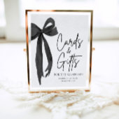Poster Black Bow Graduate Party Cartes et cadeaux