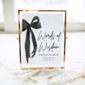 Poster Black Bow Graduation Party Conseils Paroles de sag