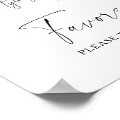 Poster Black bow nuptiale des faveurs prenez un (Coin)