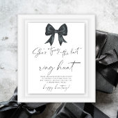 Poster Black bow nuptiale douche Ring chasse jeu