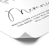 Poster Black Bow Souvenirs avec la mariée (Coin)