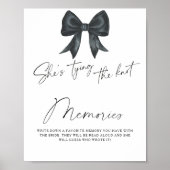 Poster Black Bow Souvenirs avec la mariée (Devant)