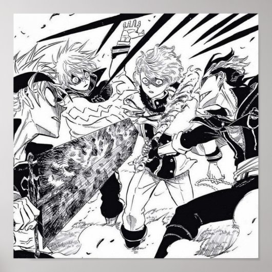 Poster Black Bull enregistre le Clover noir final (Devant)