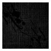 Poster Black Burlap Moderne Peinture Abstraite (Devant)