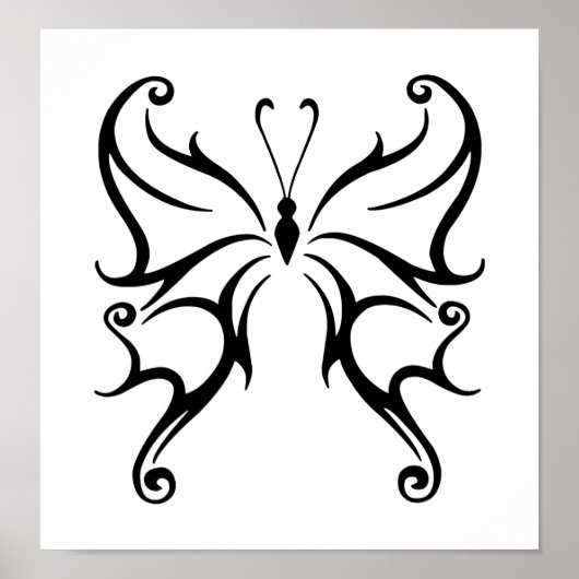 Poster Black Butterfly (Devant)