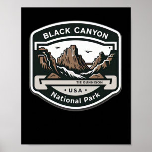 Poster Black Canyon Of The Gunnison National Park Logo St