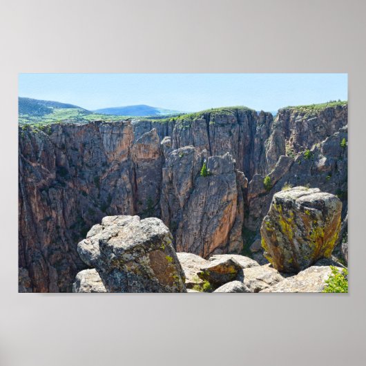 Poster Black Canyon of the Gunnison View, Colorado (Devant)