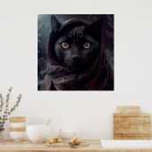 Poster Black Cat (Keuken)