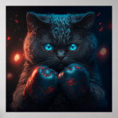 Poster Black Cat (Voorkant)