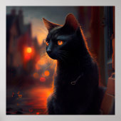 Poster Black Cat (Voorkant)