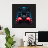 Poster Black Cat (Thuiskantoor)